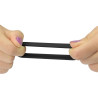 LoveToy Pack de 3 cockrings silicone SiliRing Noirs